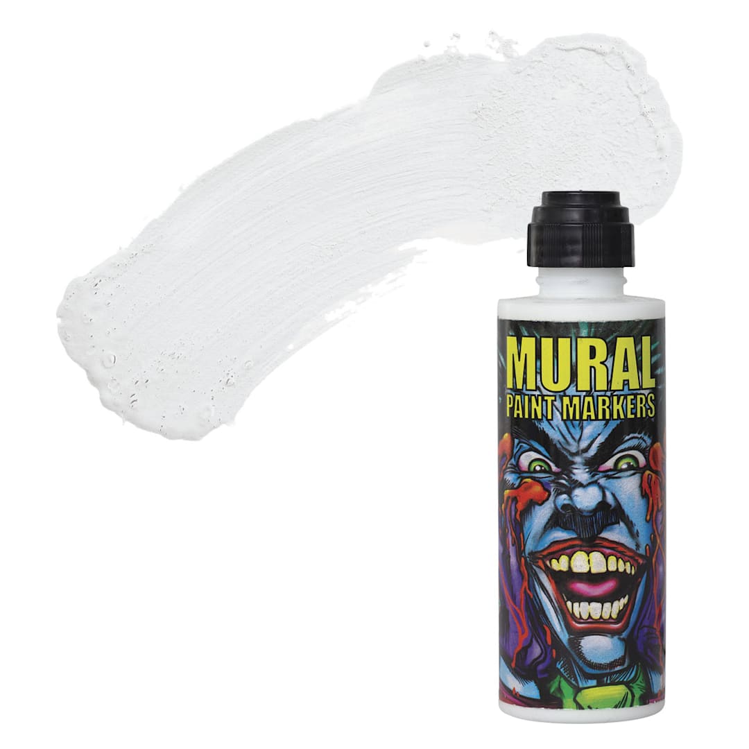 Open in modal - Chroma Mural Paint Marker - Polar, 4 oz Bottle and swatch