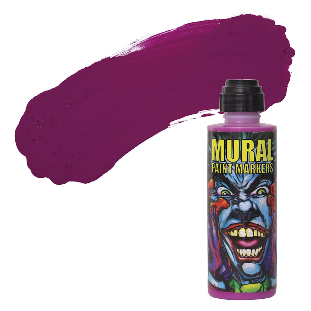 Open in modal - Chroma Mural Paint Marker - Pucker, 4 oz Bottle and swatch