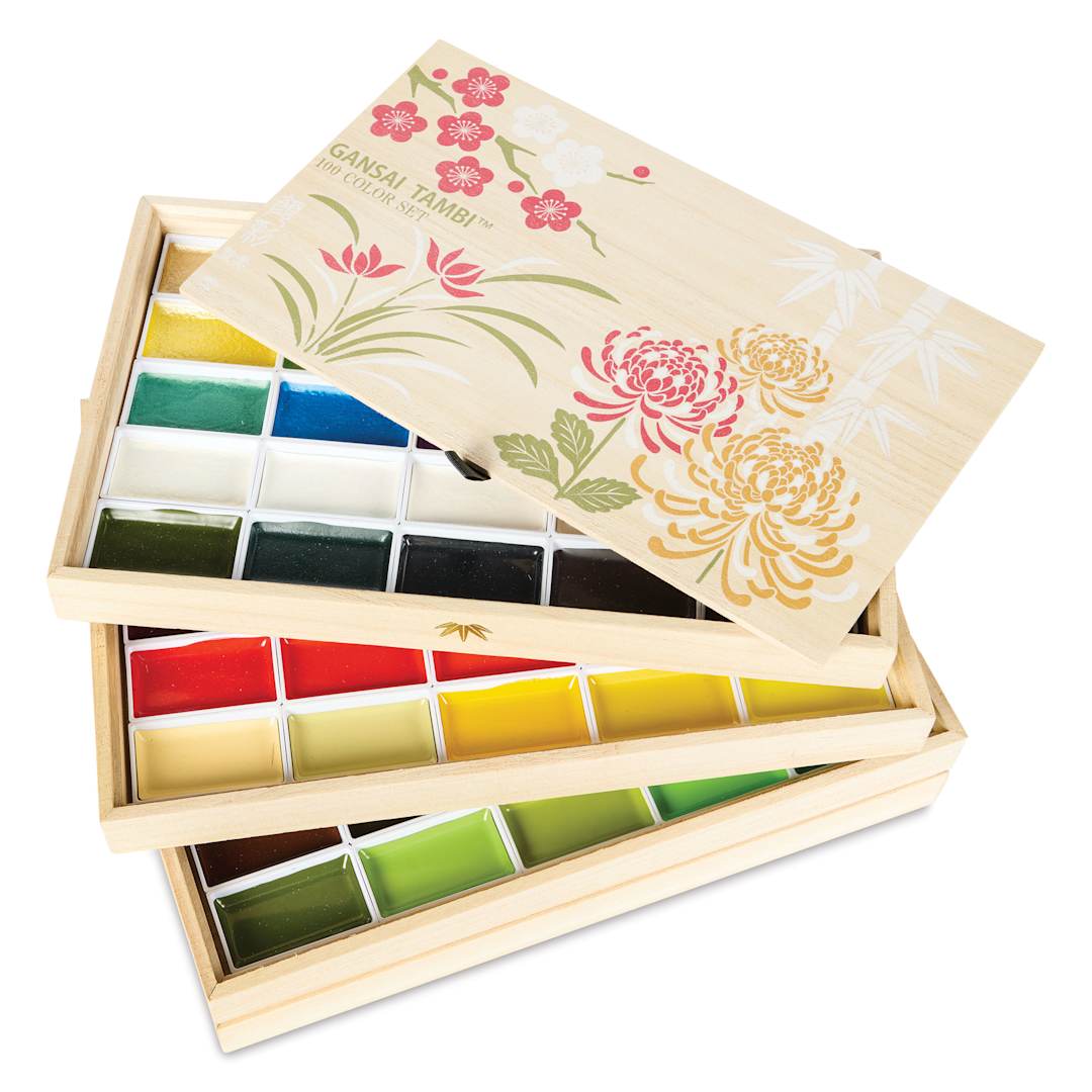 Open in modal - Kuretake Gansai Tambi Watercolor Set of 100