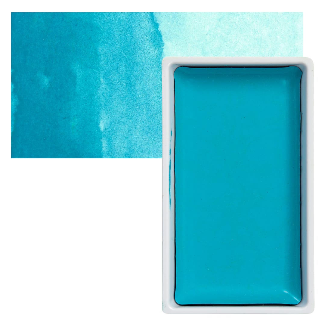 Open in modal - Kuretake Gansai Tambi Watercolor Pan - Cobalt Turquoise Light