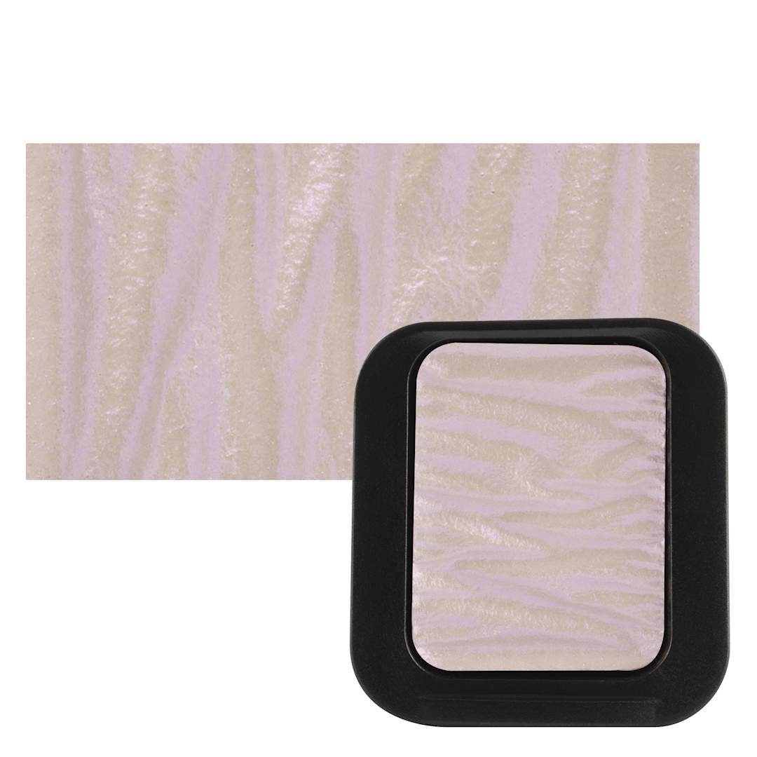 Open in modal - Finetec Artist Mica Watercolor - Amethyst (Iridescent) pan and swatch
