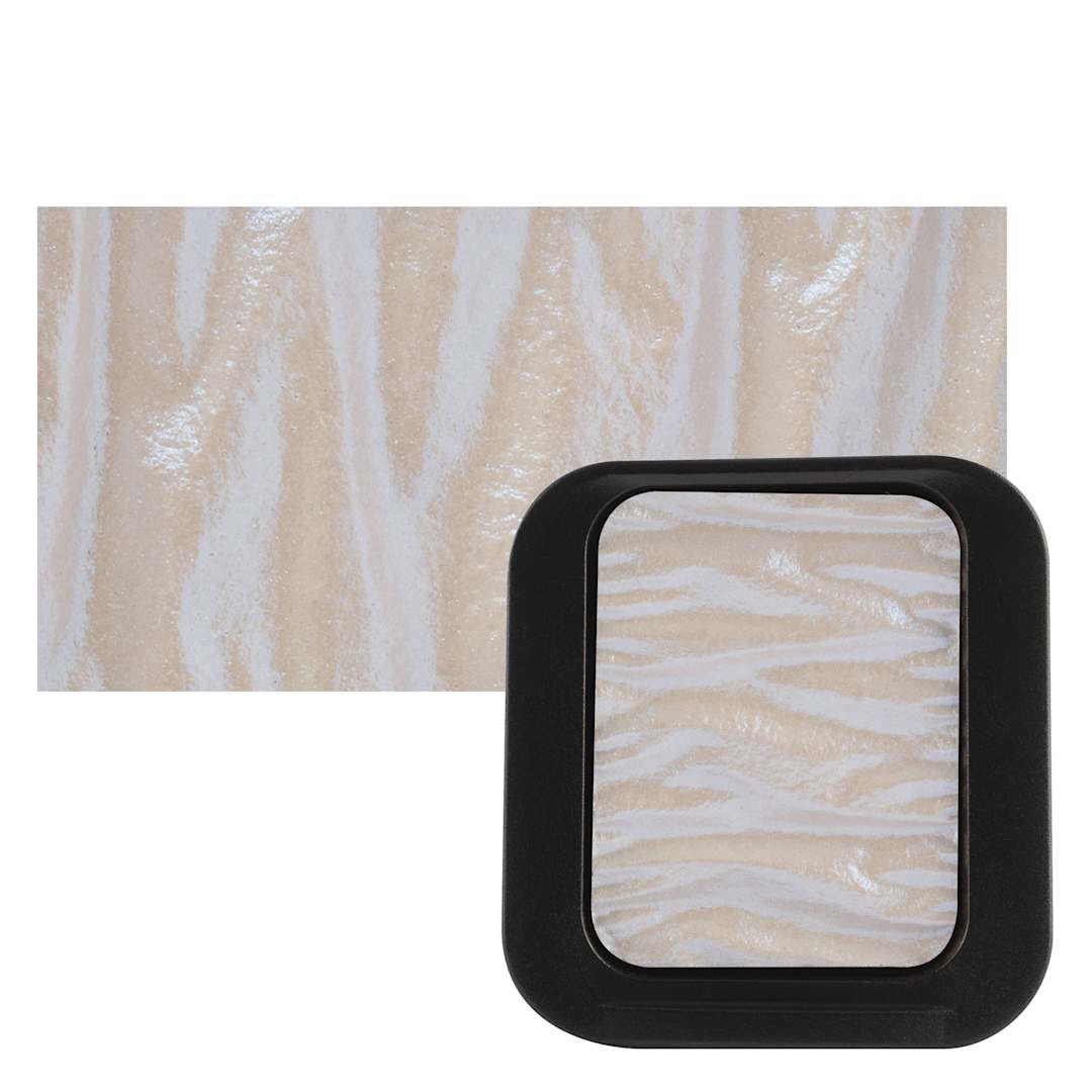 Open in modal - Finetec Artist Mica Watercolor - Sapphire Blue (Iridescent) pan and swatch