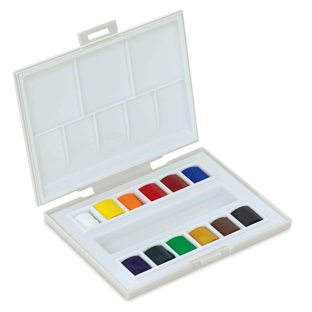 Open in modal - La Petite Aquarelle Watercolor, Set of 12 Half Pans Open Package with Half Pans