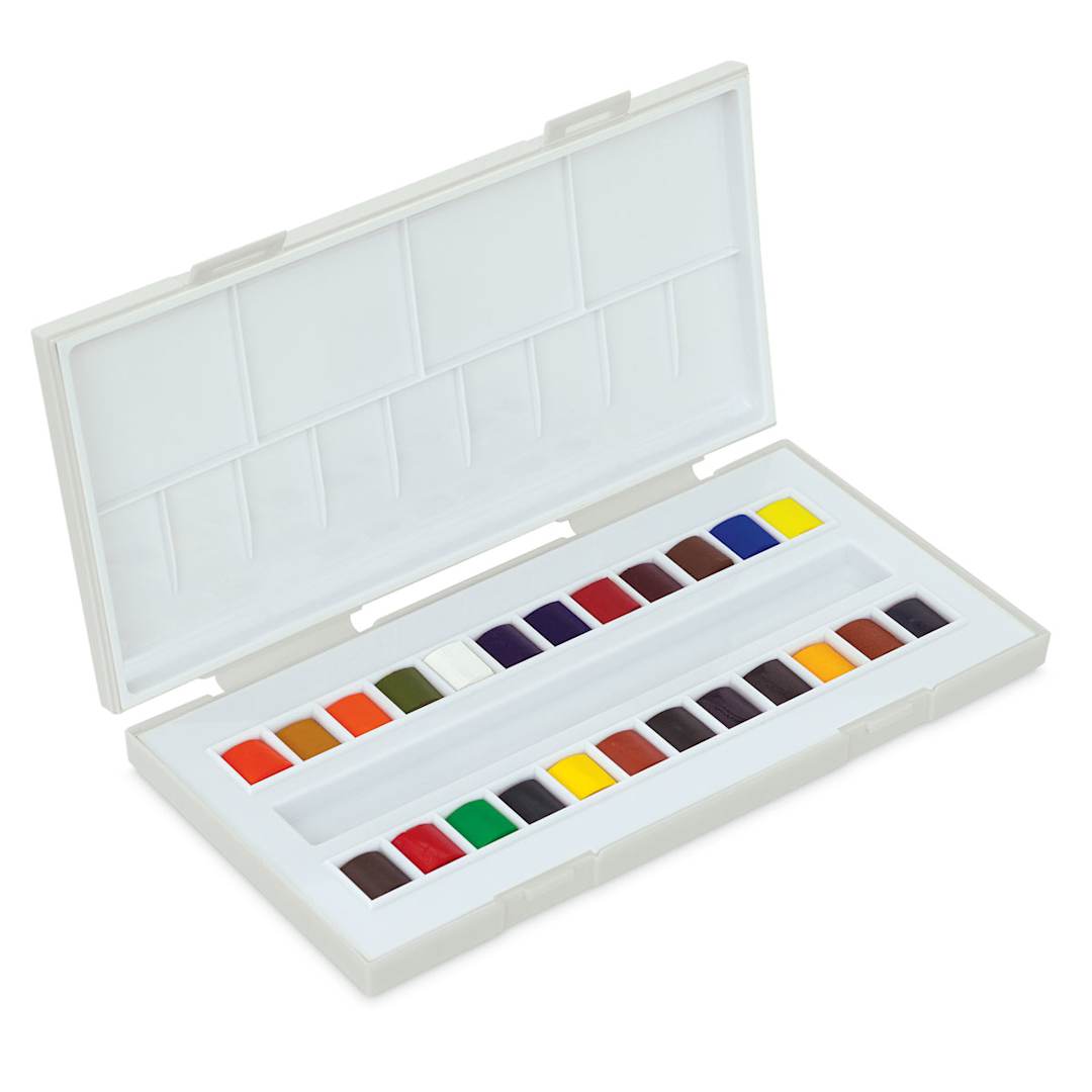 Open in modal - La Petite Aquarelle Watercolor, Set of 24 Half Pans