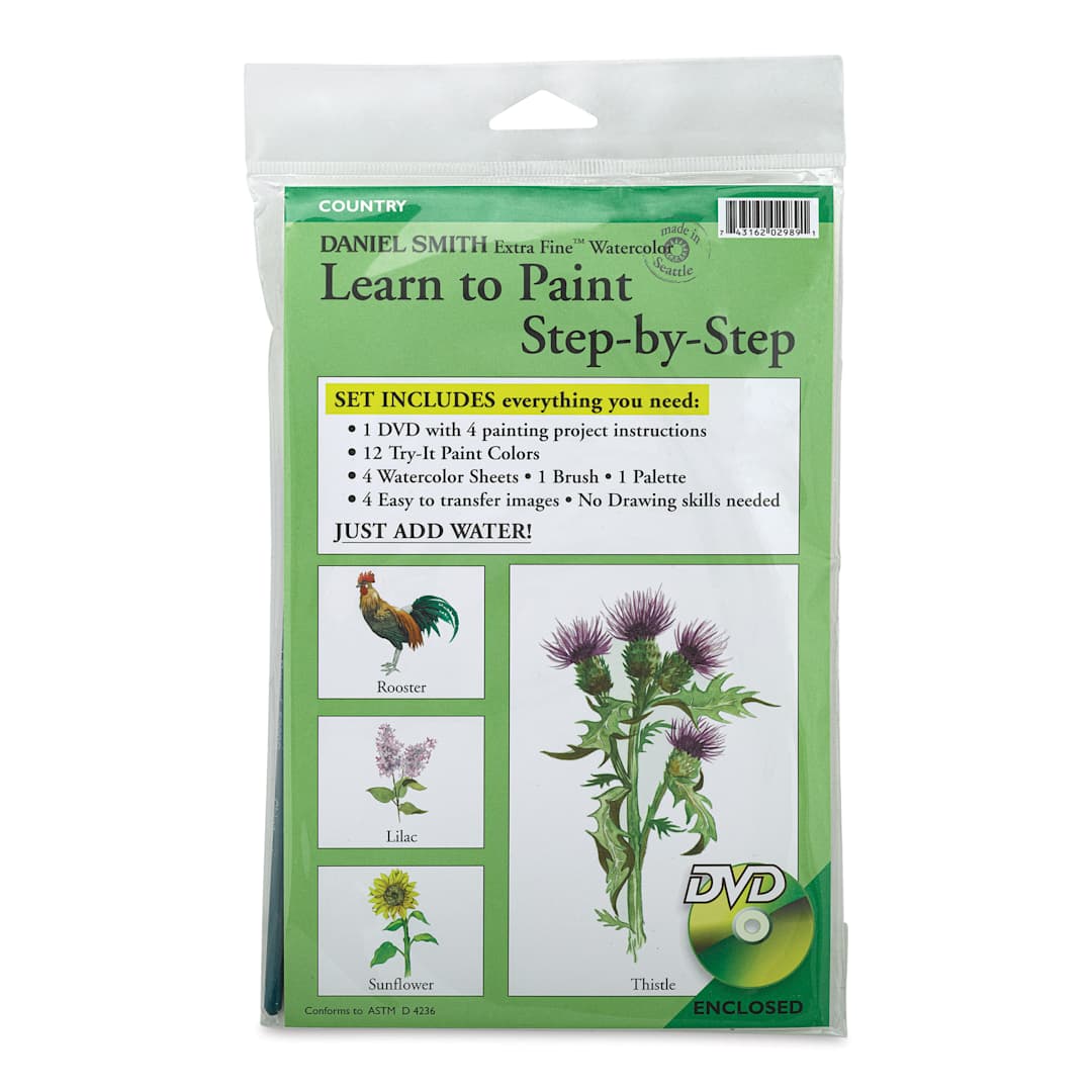 Open in modal - Daniel Smith Extra Fine Watercolor Activity Kit - Country Art (Front of package)
