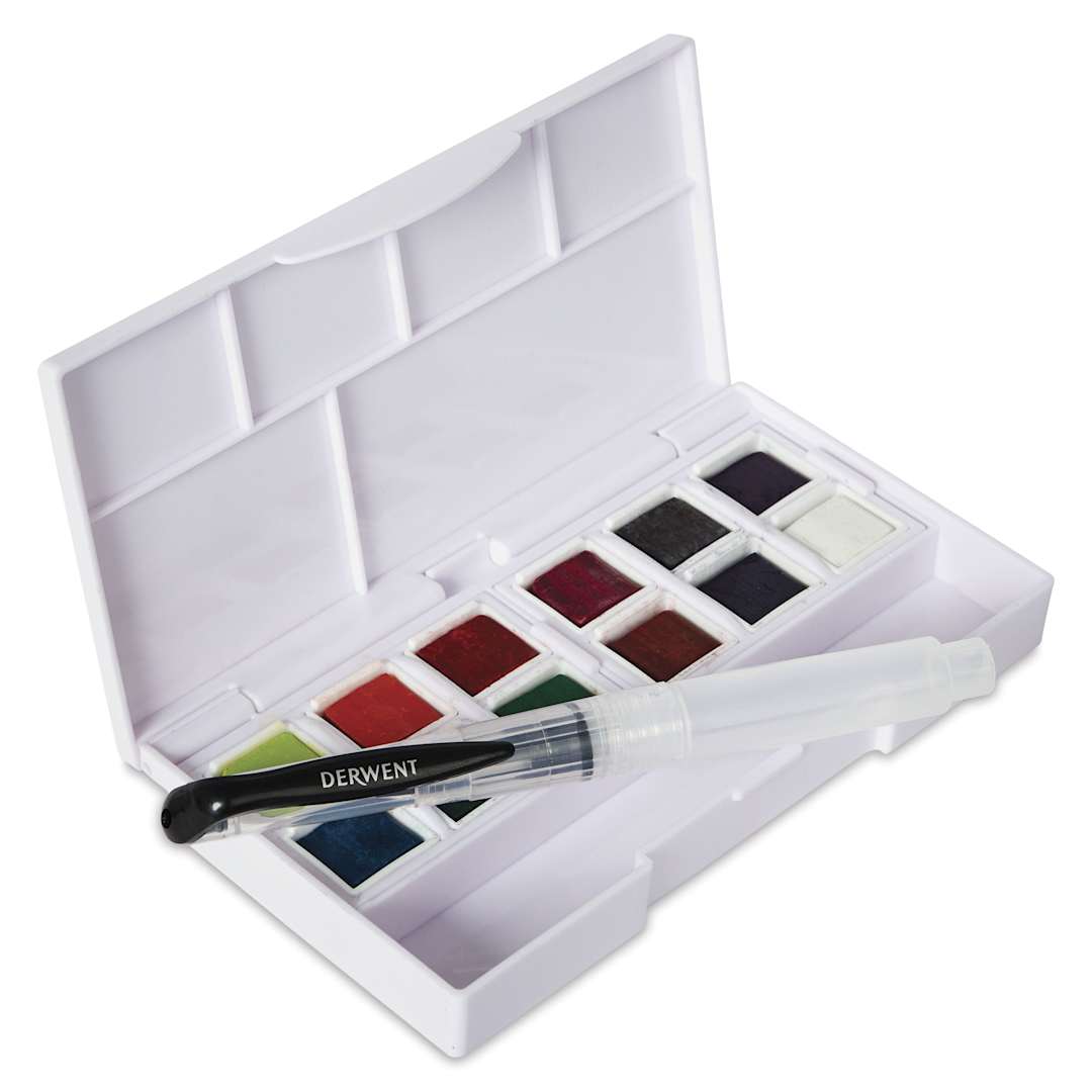 Open in modal - Derwent Inktense Paint Pan - Palette 02, Set of 12