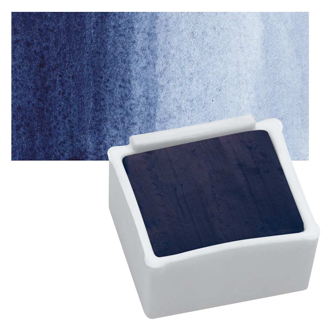 Open in modal - Derwent Inktense Paint Pan - Navy Blue pan and swatch