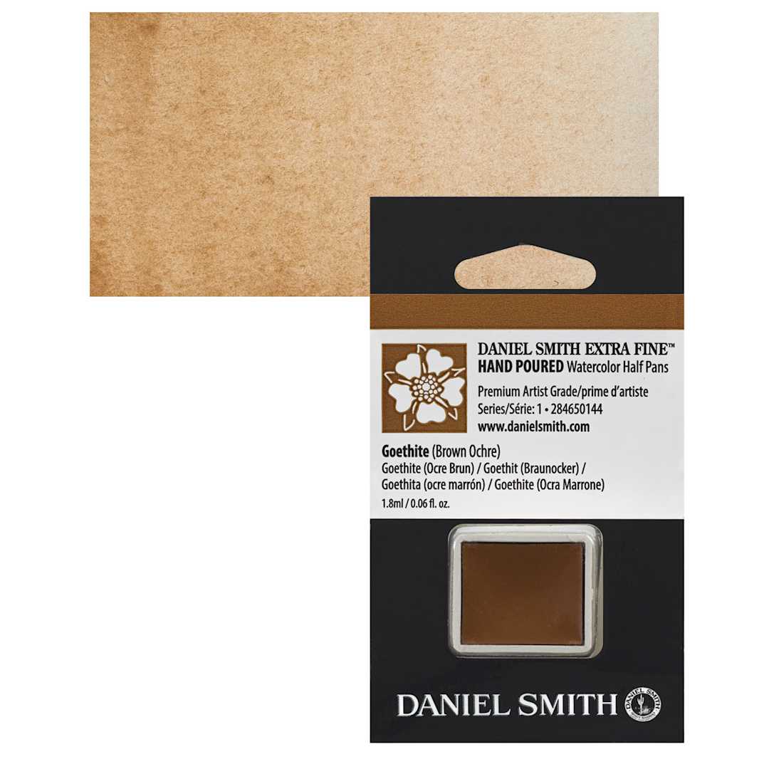 Open in modal - Daniel Smith Extra Fine Watercolor Half Pan - Bronzite Genuine and swatch