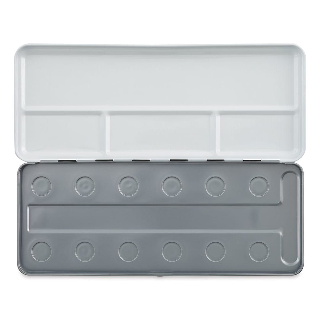 Open in modal - Empty Metal Watercolor Tin - Empty Tin for 12 Colors