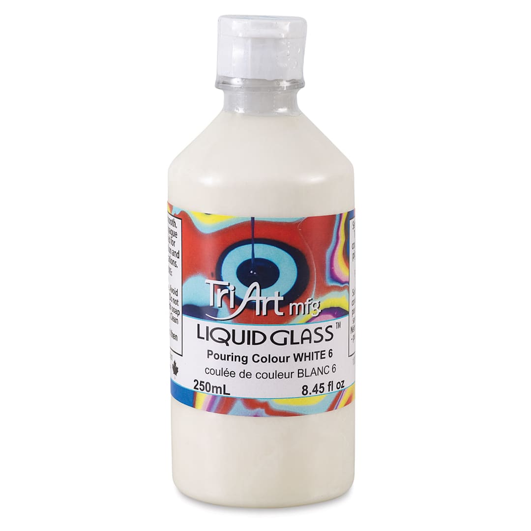 Open in modal - Tri-Art Liquid Glass Acrylic Pouring Color - White, 250 ml
