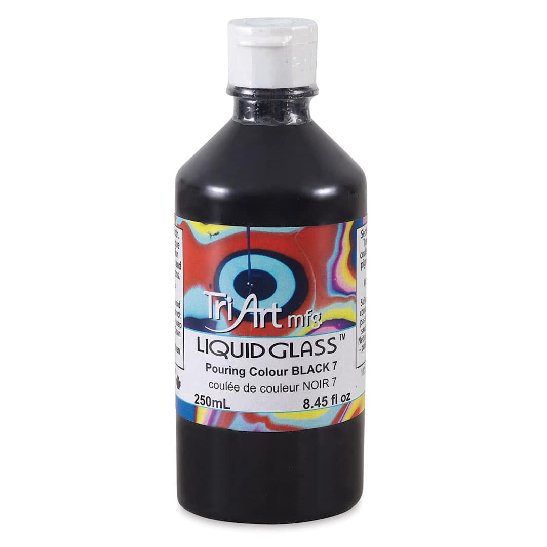 Open in modal - Tri-Art Liquid Glass Acrylic Pouring Color - Black, 250 ml