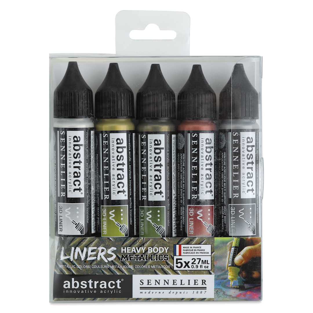 Open in modal - Sennelier Abstract 3D Liner - Metallics, Set of 5