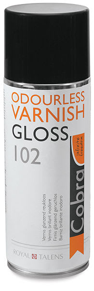Open in modal - Royal Talens Cobra Painting Varnishes - Front of 400 ml can of Gloss Varnish
