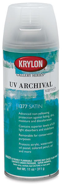 Open in modal - Krylon Gallery Series UV Archival Varnish - Front of Satin finish can shown