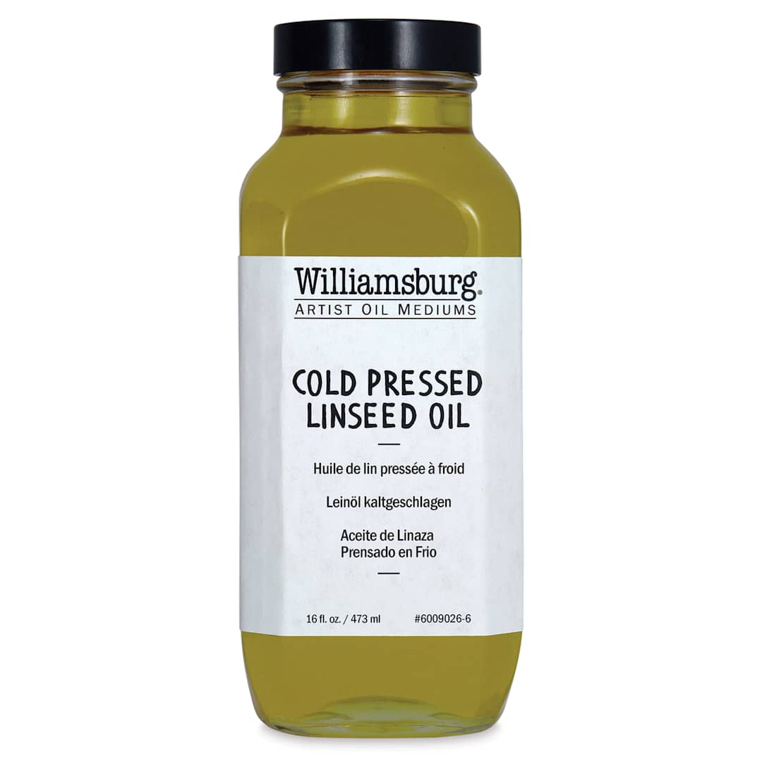Open in modal - Williamsburg Artist Cold Pressed Linseed Oil - 16 oz bottle