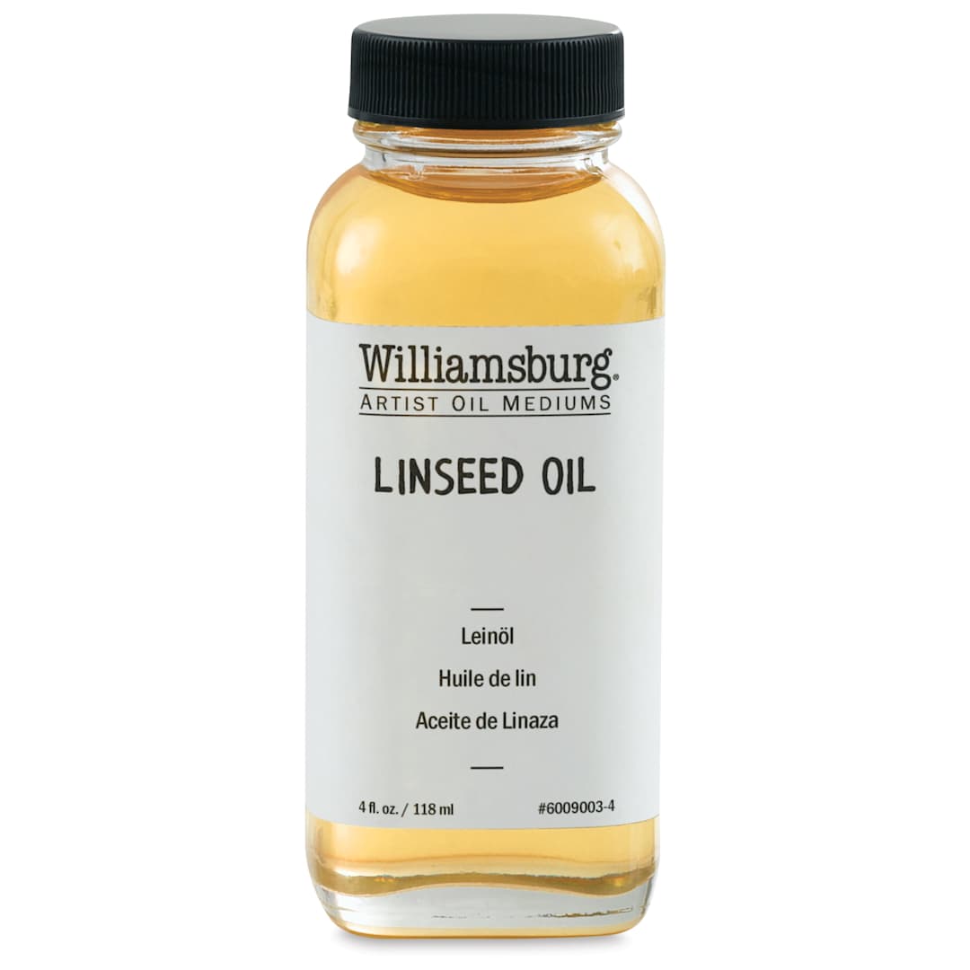 Open in modal - Williamsburg Artist Linseed Oil - 4 oz bottle