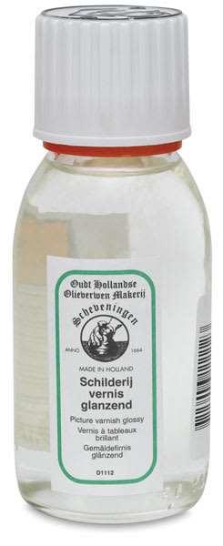 Open in modal - Old Holland Gloss Picture Varnish - Front view of 100 ml bottle