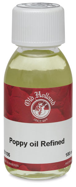 Open in modal - Refined Poppy Oil - Front view of 100 ml bottle