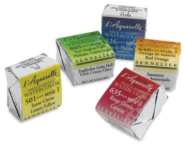 Open in modal - Sennelier French Artists' Watercolor Paint Half Pans and Sets