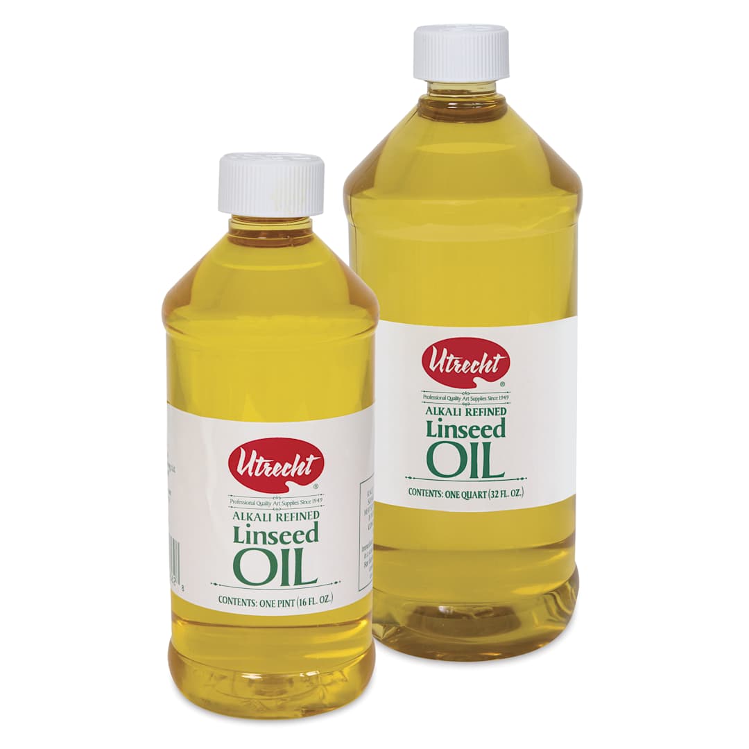Open in modal - Utrecht Linseed Oil - Pint and Quart bottles