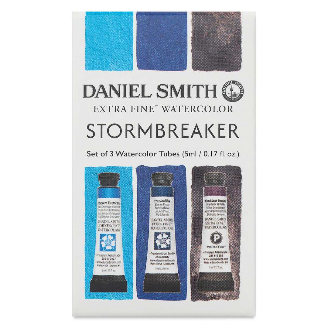 Open in modal - Daniel Smith Extra Fine Watercolor - Set of 3, Stormbreaker, front of package