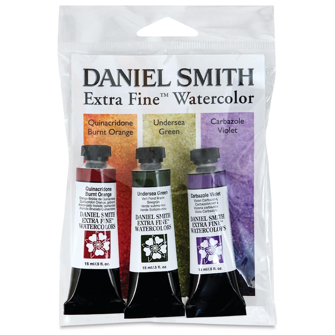Open in modal - Daniel Smith Extra Fine Watercolor - Secondary, Set of 3, 15 ml Tubes front of package