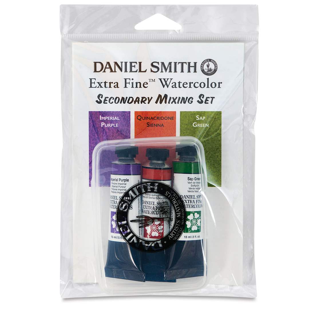 Open in modal - Daniel Smith Extra Fine Watercolor - Secondary Mixing, Set of 3 with Box, 15 ml Tubes front of package