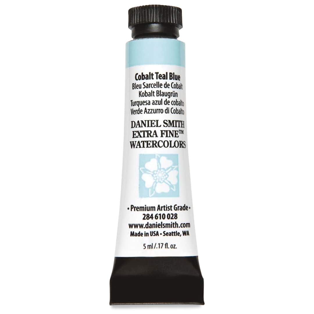 Open in modal - Danie Smith Extra Fine Watercolor Cobalt Teal Blue 5 ml (0.17 oz)
