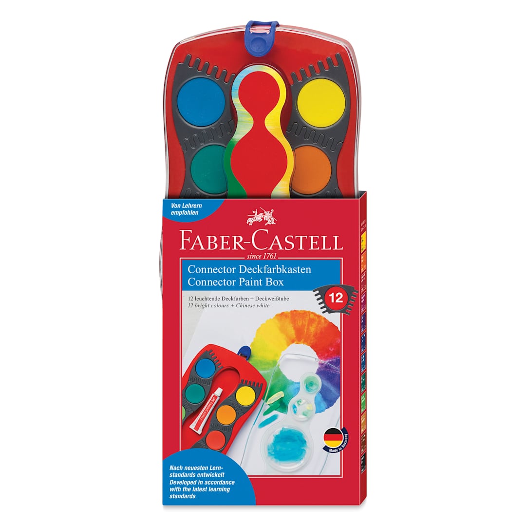 Open in modal - Faber-Castell Connector Watercolor Paints - Set of 12 front of package