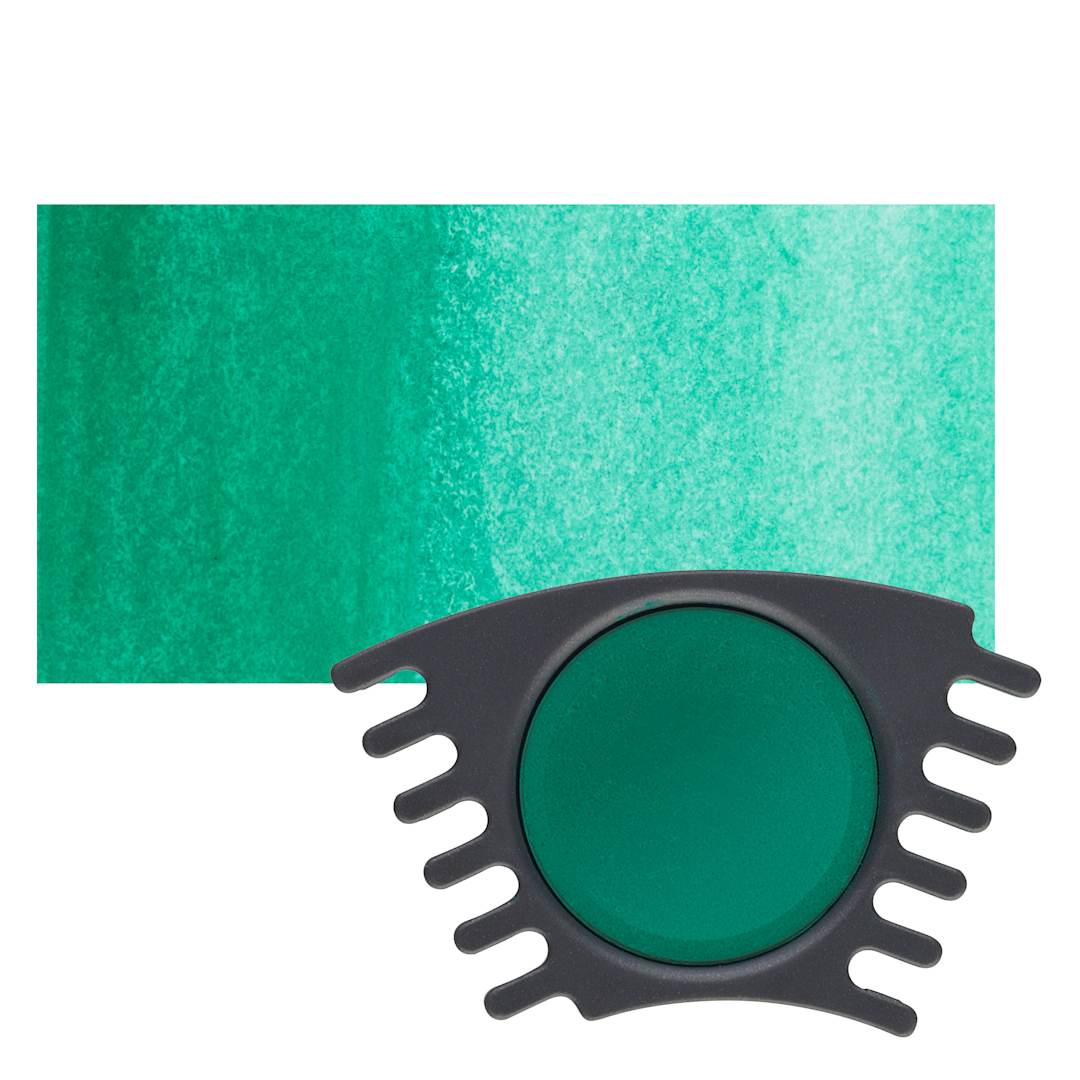 Open in modal - Faber Castell Connector Watercolor Paints - Blue Green Refill pan and swatch