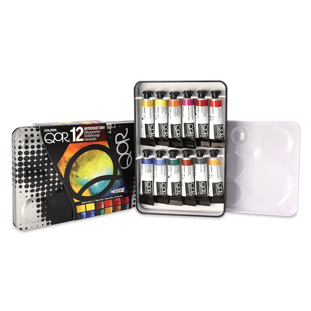Open in modal - QoR Watercolor Set - Introductory Set of 12 Tubes