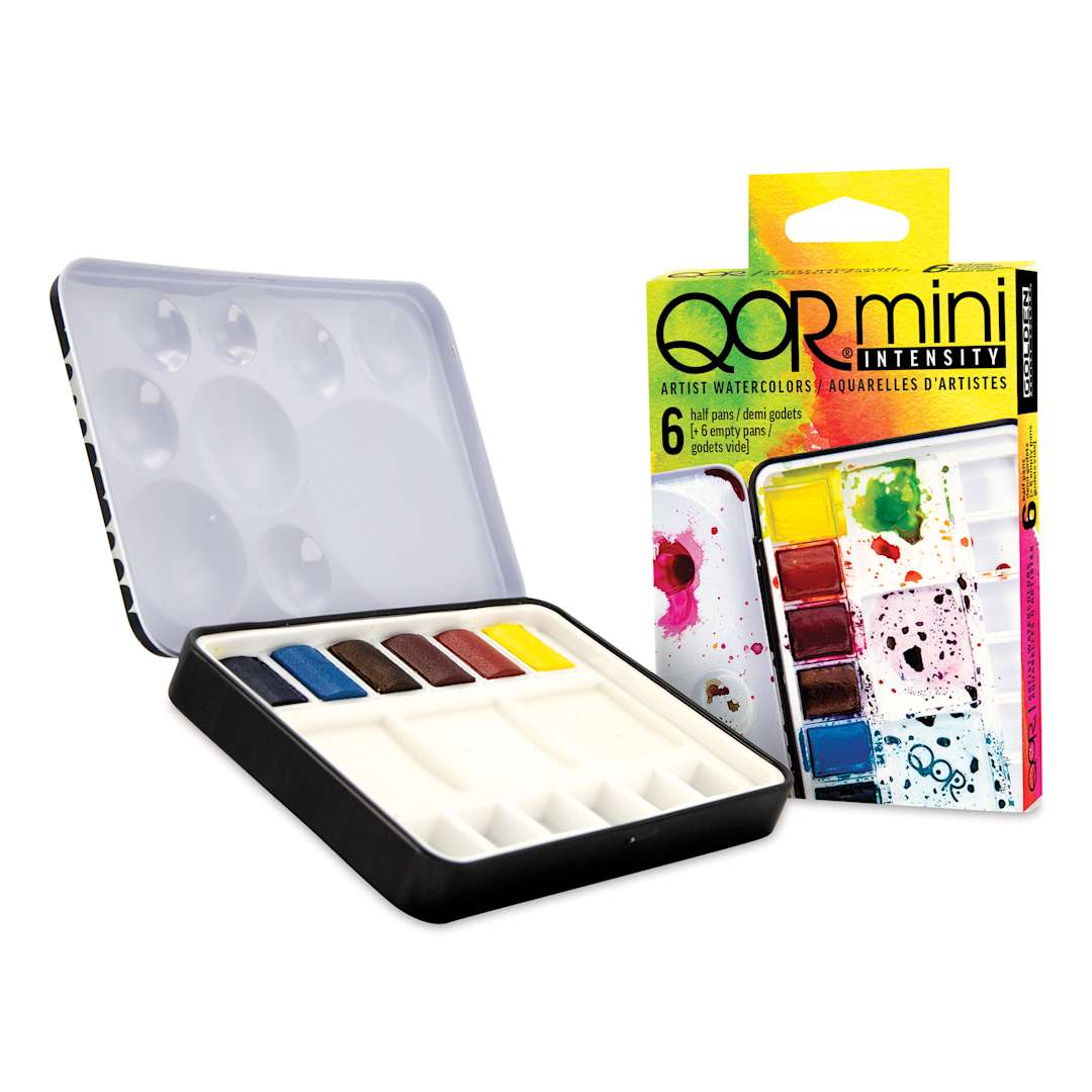 Open in modal - QoR Watercolor Set - Intensity, Set of 6 Half Pans