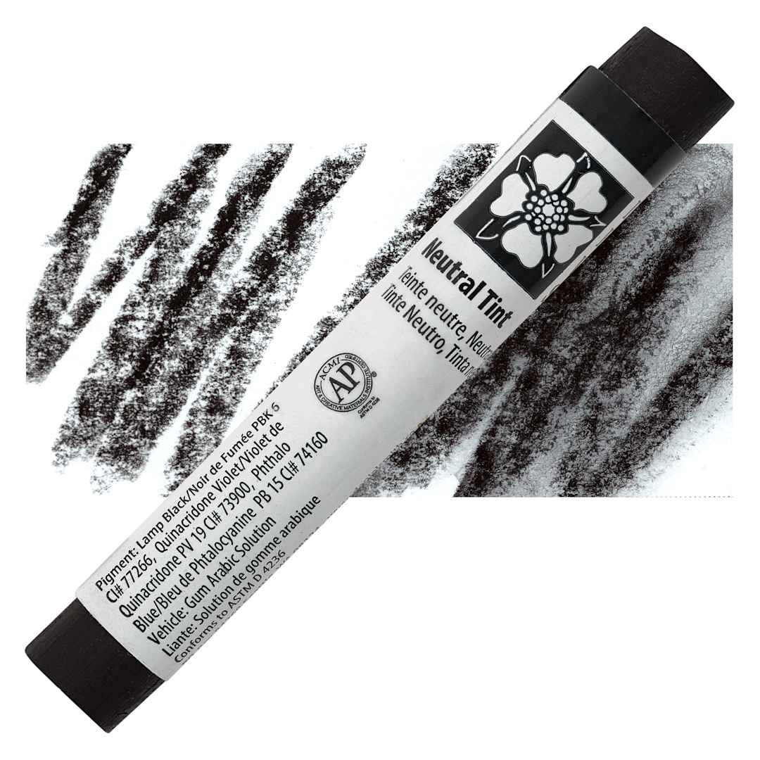 Open in modal - Daniel Smith Watercolor Stick - Neutral Tint stick and swatch