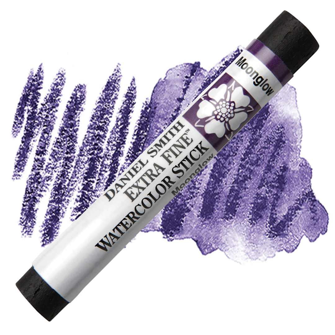 Open in modal - Daniel Smith Watercolor Stick - Moonglow stick and swatch