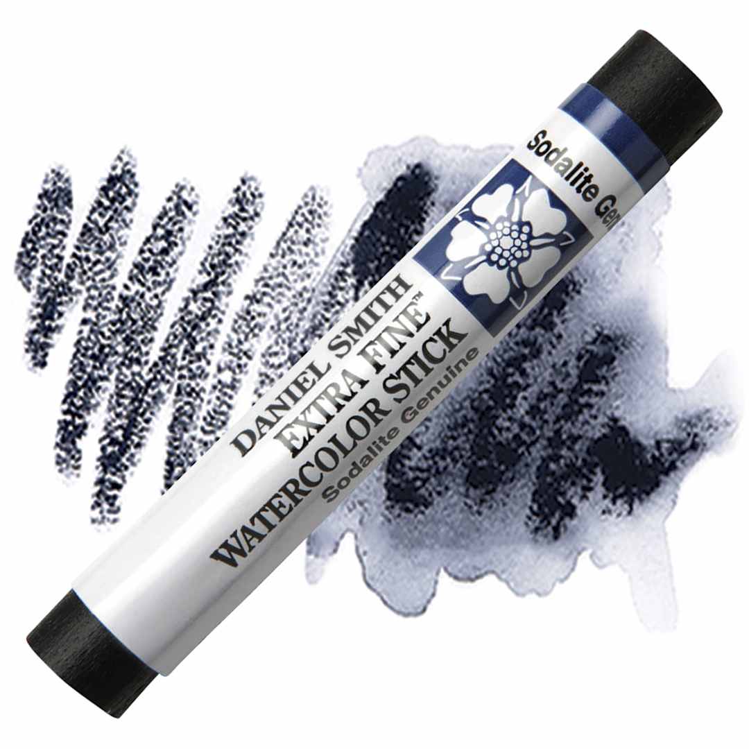 Open in modal - Daniel Smith Watercolor Stick - Sodalite Genuine stick and swatch