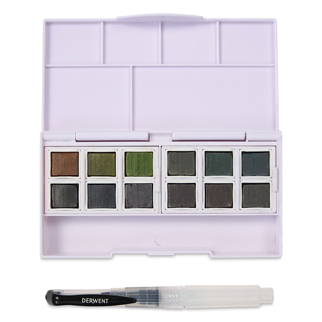 Open in modal - Derwent Graphitint Paint Pan - Set of 12, Assorted