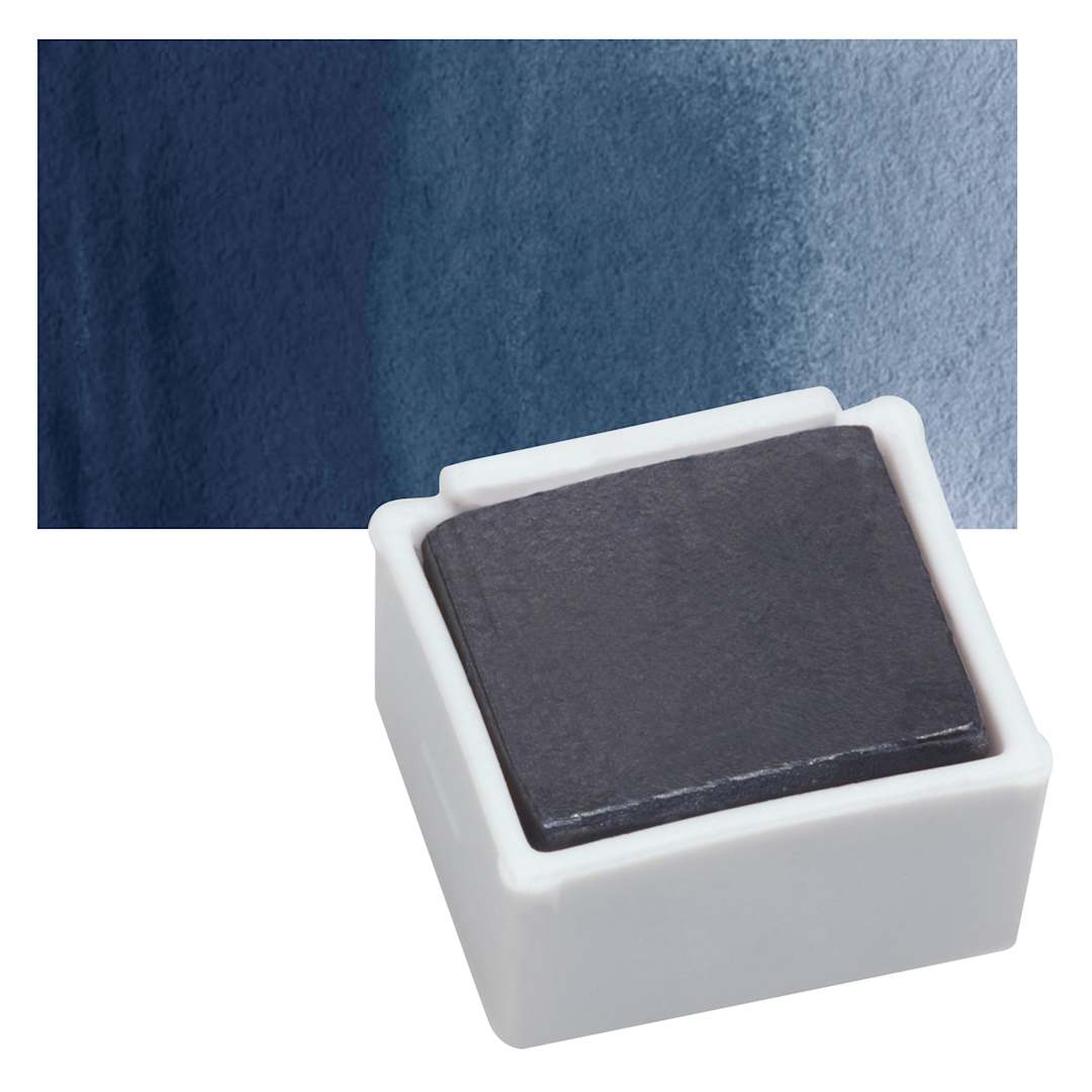 Open in modal - Derwent Graphitint Paint Pan - Dark Indigo pan and swatch