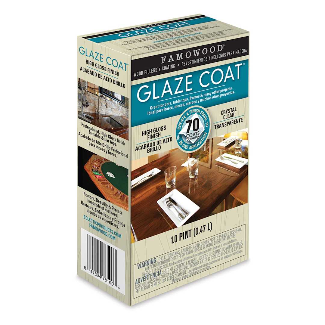 Open in modal - Famowood Glaze Coat - Angled view of Pint size Clear Epoxy Kit