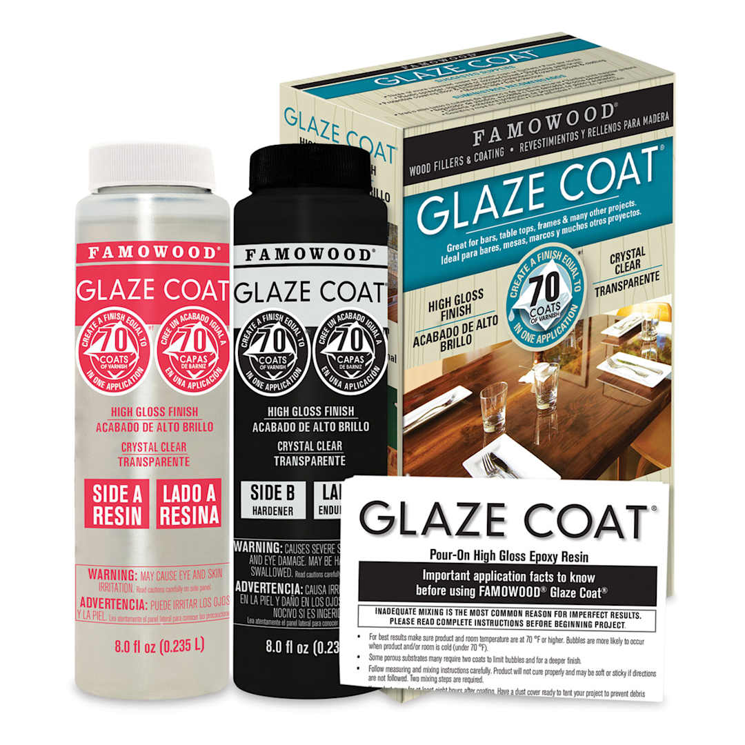 Open in modal - Famowood Glaze Coat - Components of Pint size Kit with  package