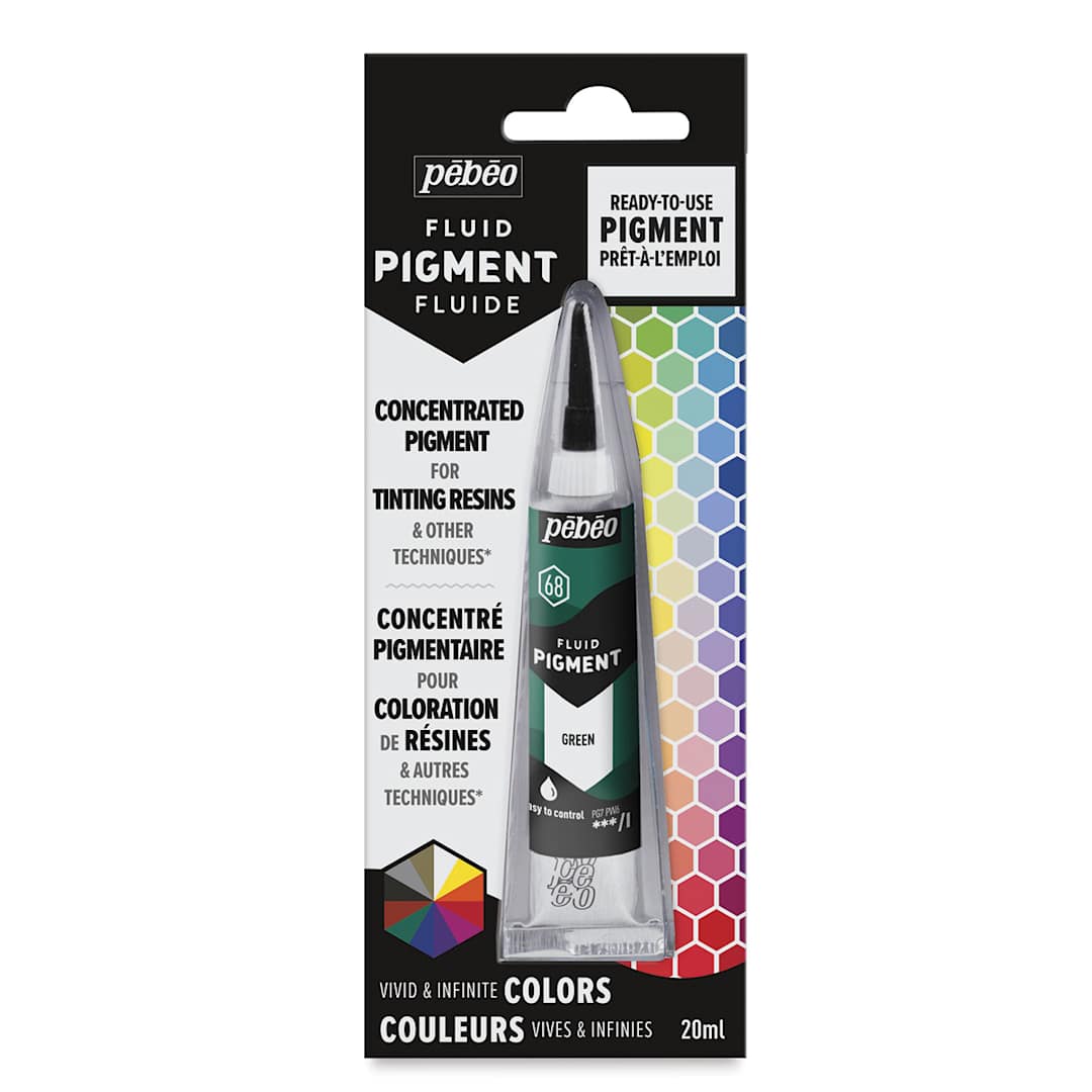 Open in modal - Pebeo Fluid Pigments - Green, 20 ml, Tube