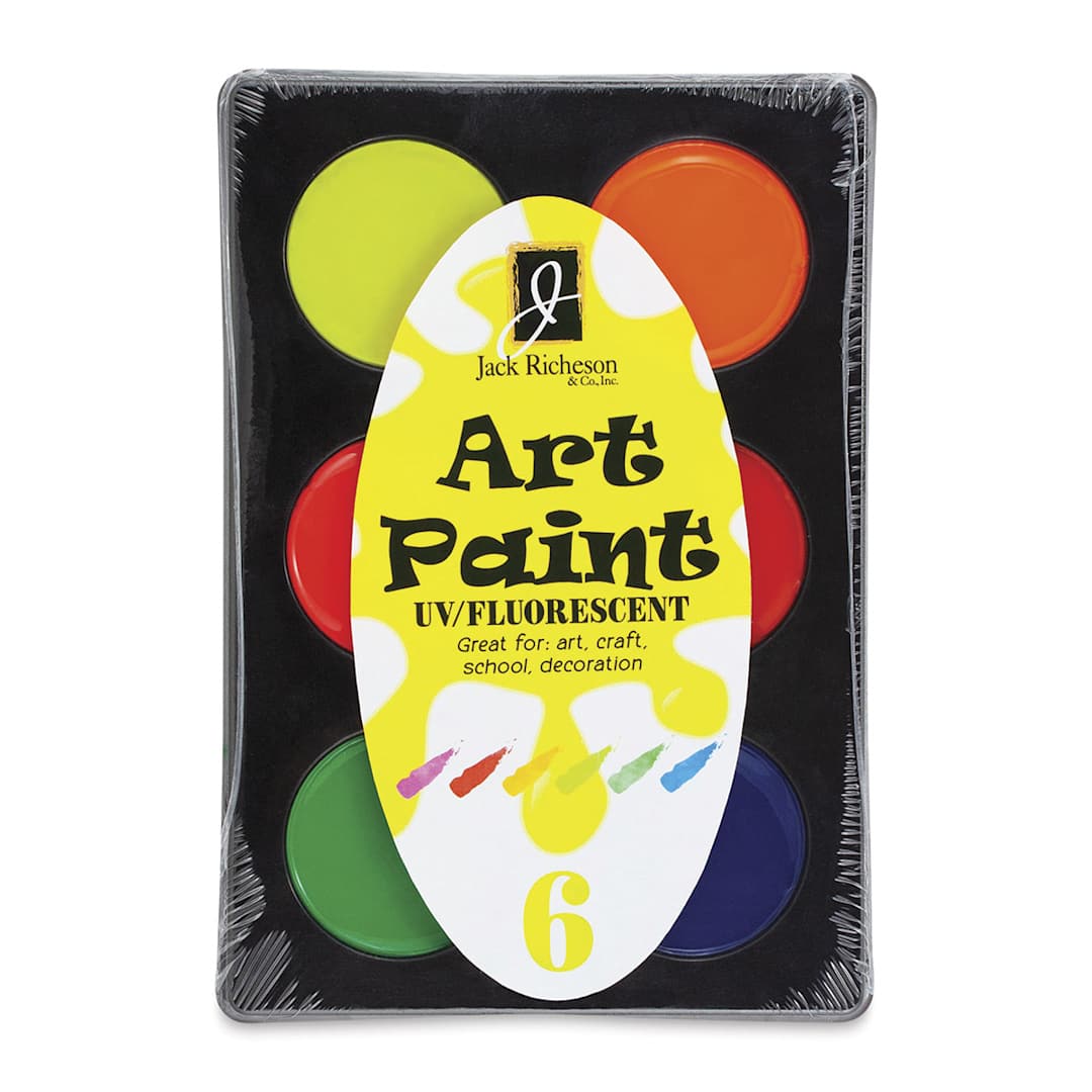 Open in modal - Richeson Art Paint Sets - Set of 6, Fluorescent Colors, .4 oz