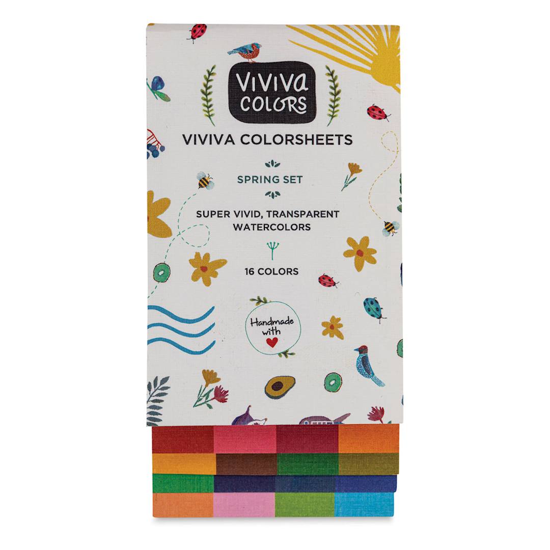 Open in modal - Viviva Colorsheets - Spring Colors, Set of 16 (Front)