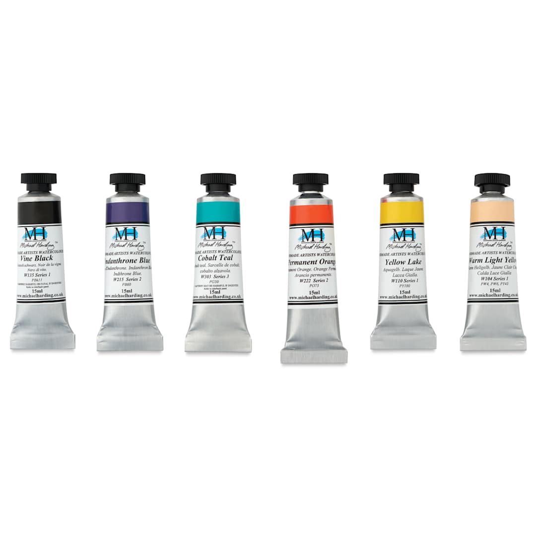Open in modal - Michael Harding Artists Watercolors - Set of 6, City Night, 15 ml