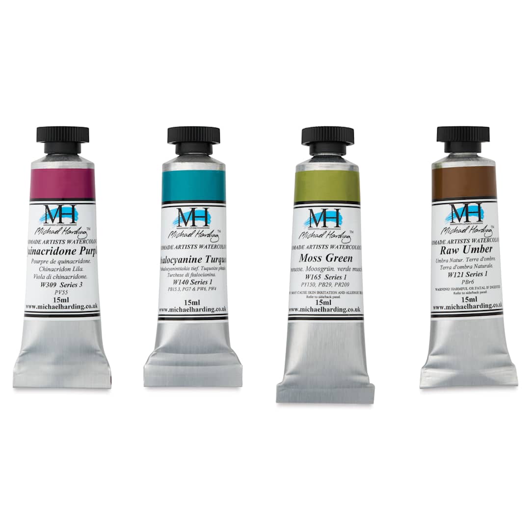 Open in modal - Michael Harding Artists Watercolors - Set of 4, Exploration, 15 ml