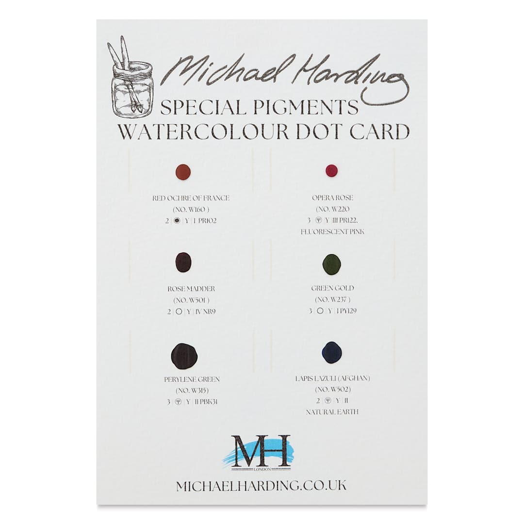 Open in modal - Michael Harding Artists Watercolor - Dot Card, 6 Colors, Specialty
