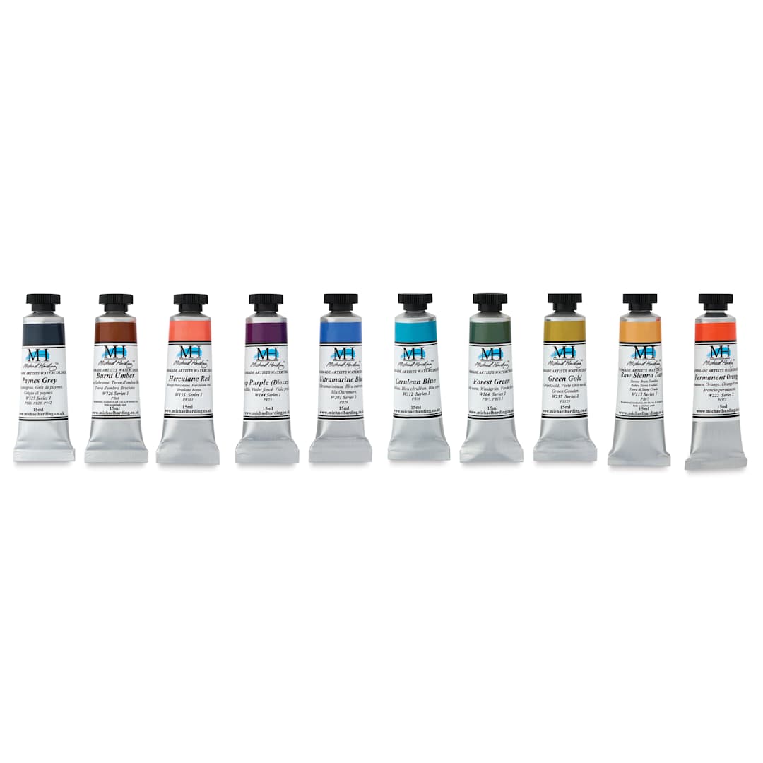 Open in modal - Michael Harding Artists Watercolors - Set of 10, Wild Nature, 15 ml