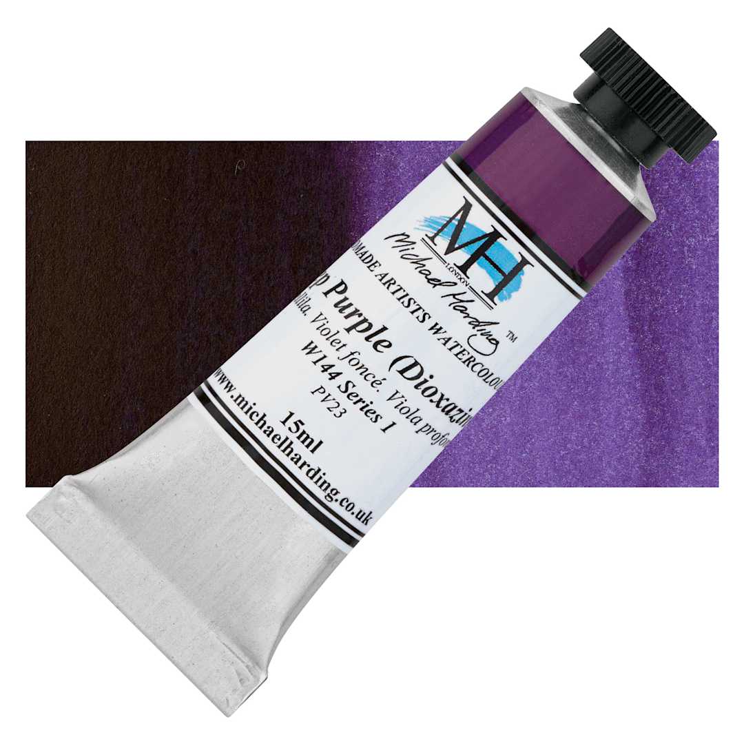 Open in modal - Michael Harding Artists Watercolor - Deep Purple (Dioxazine), 15 ml