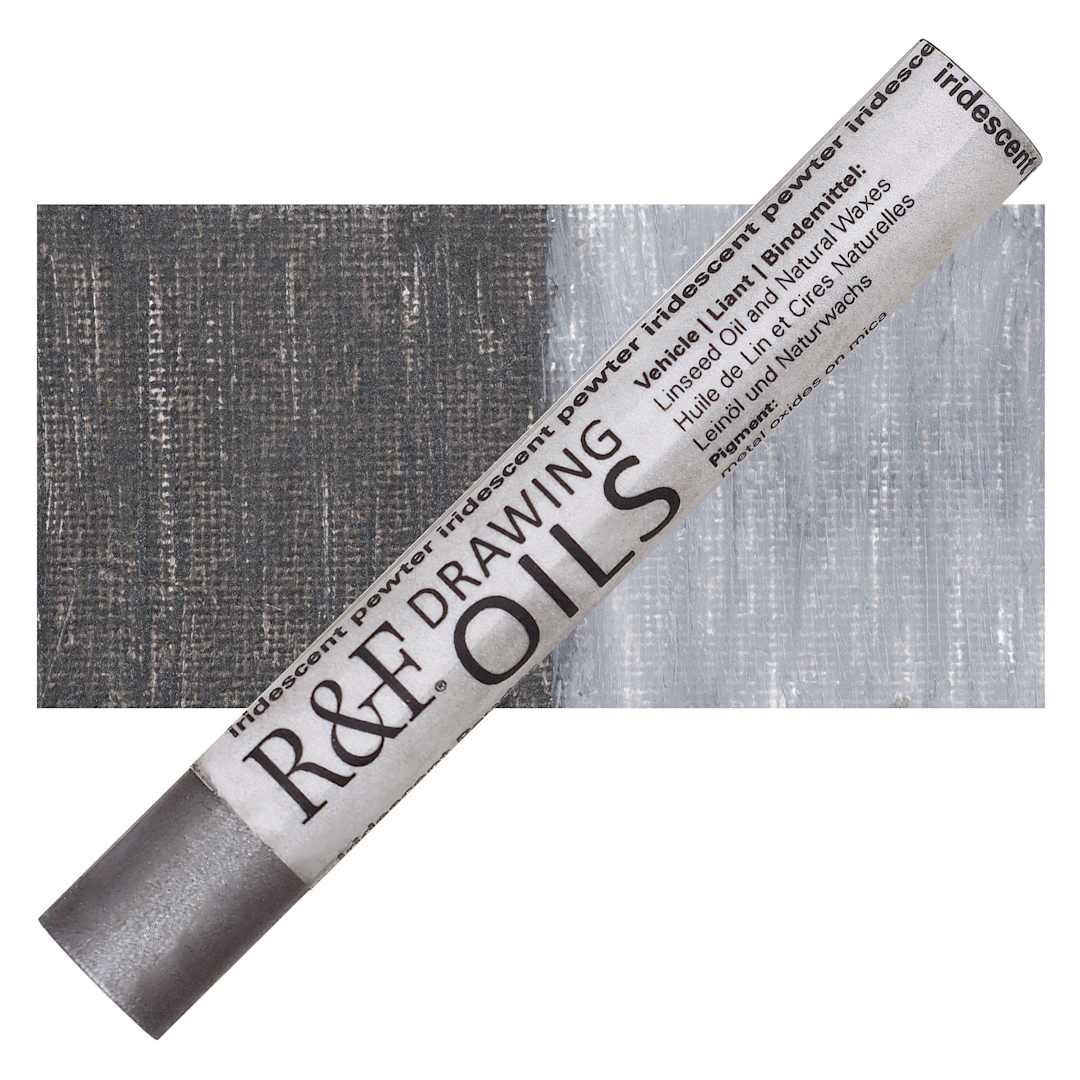 Open in modal - R&F Drawing Oil Stick -Iridescent Pewter, 12 ml