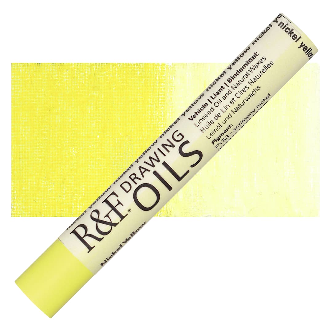Open in modal - R&F Drawing Oil Stick - Nickel Yellow, 12 ml