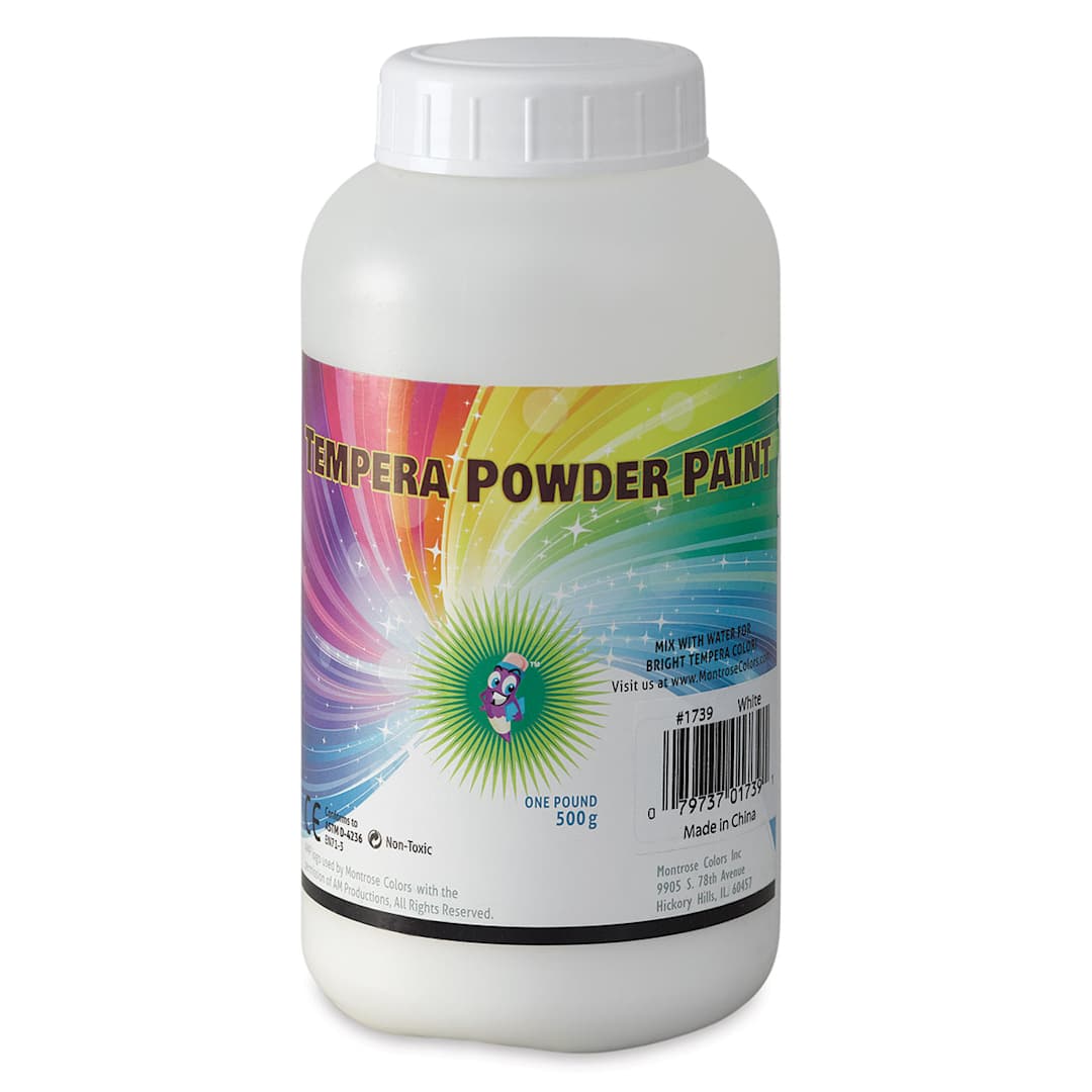 Open in modal - Three Little Twigs Tempera Powder Paint - White, 1 lb, Jar